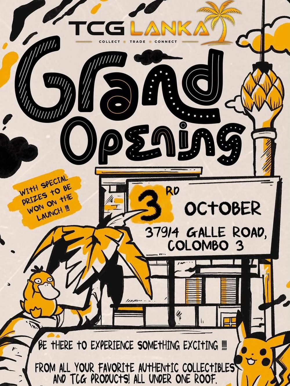 TCG Lanka grand opening poster